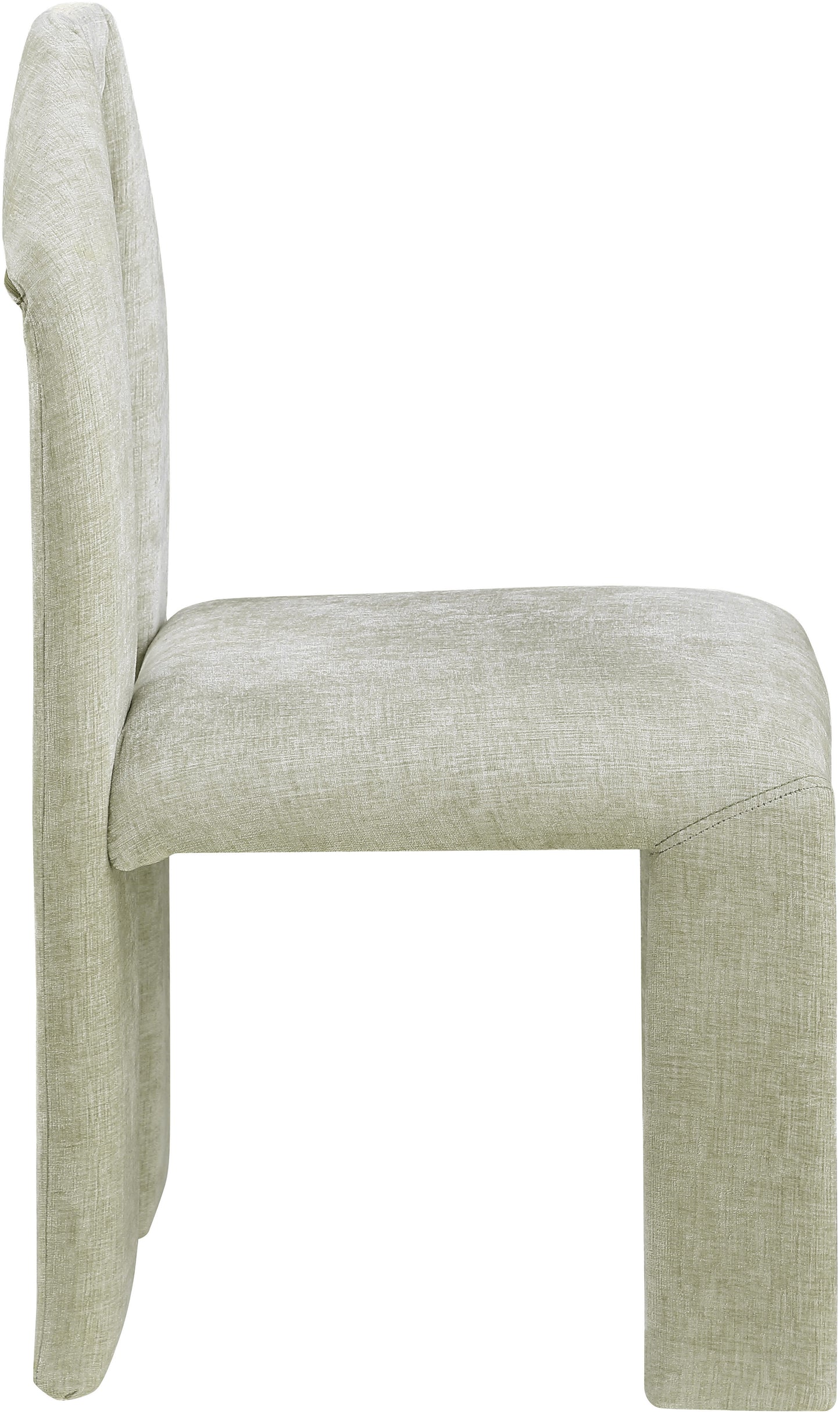 sei mint chenille fabric dining chair