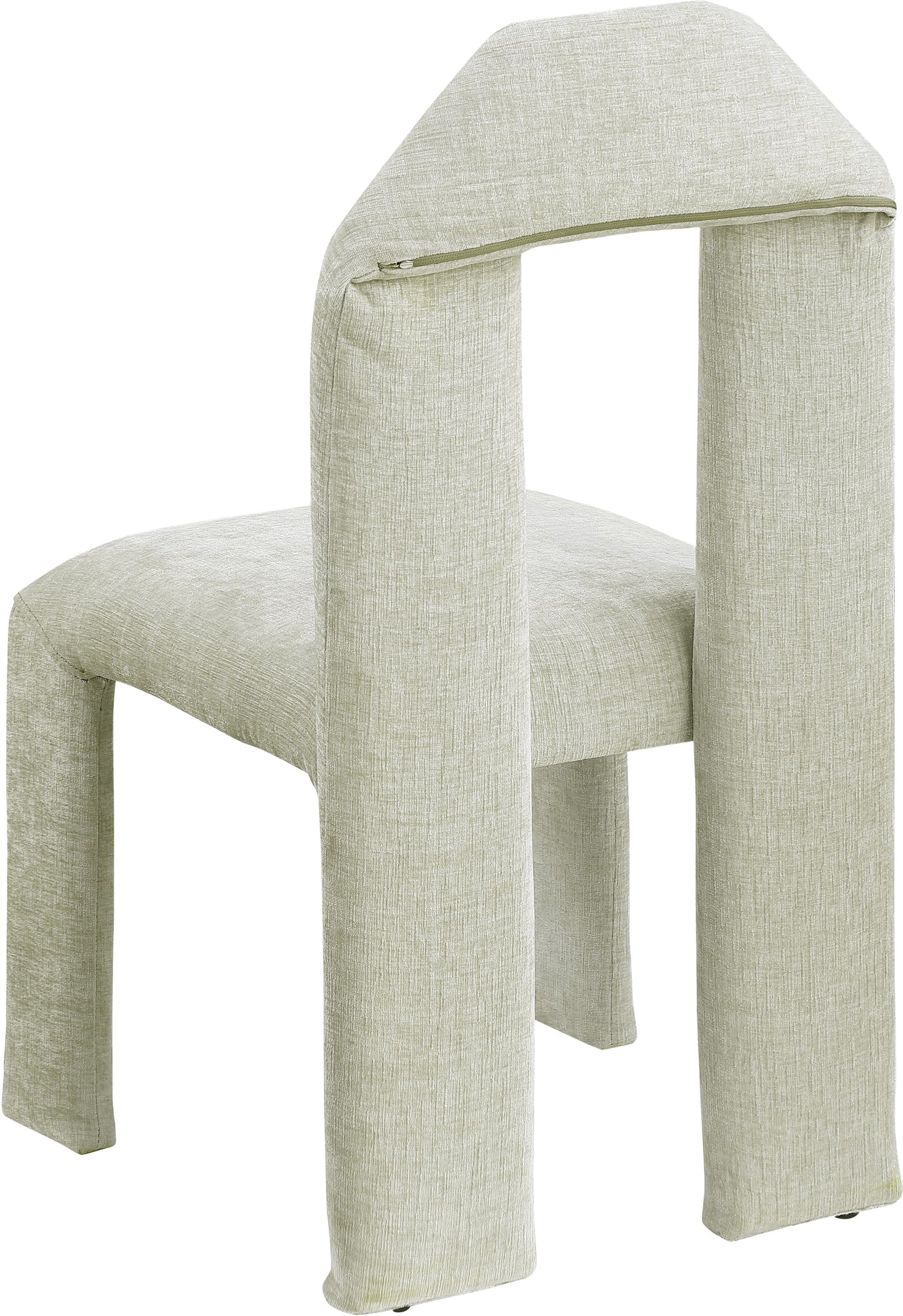 sei mint chenille fabric dining chair