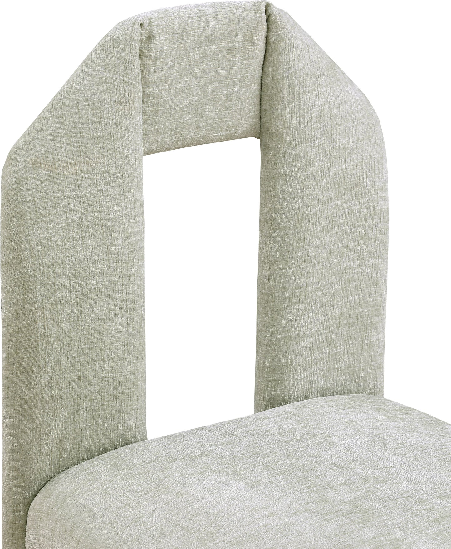 sei mint chenille fabric dining chair