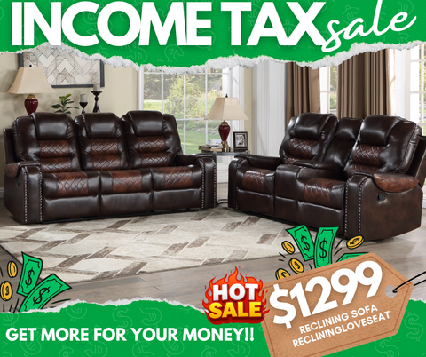 Marcus Reclining Sofa & Loveseat Set