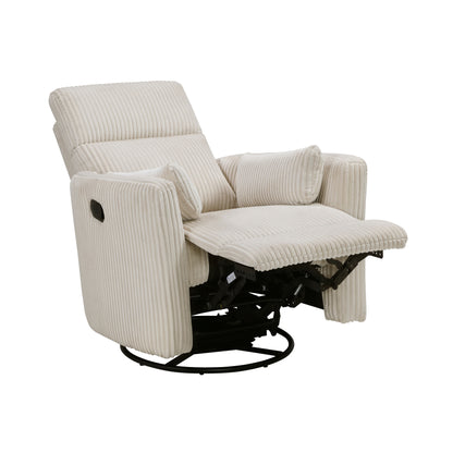 360 Swivel Glider Recliner Cream