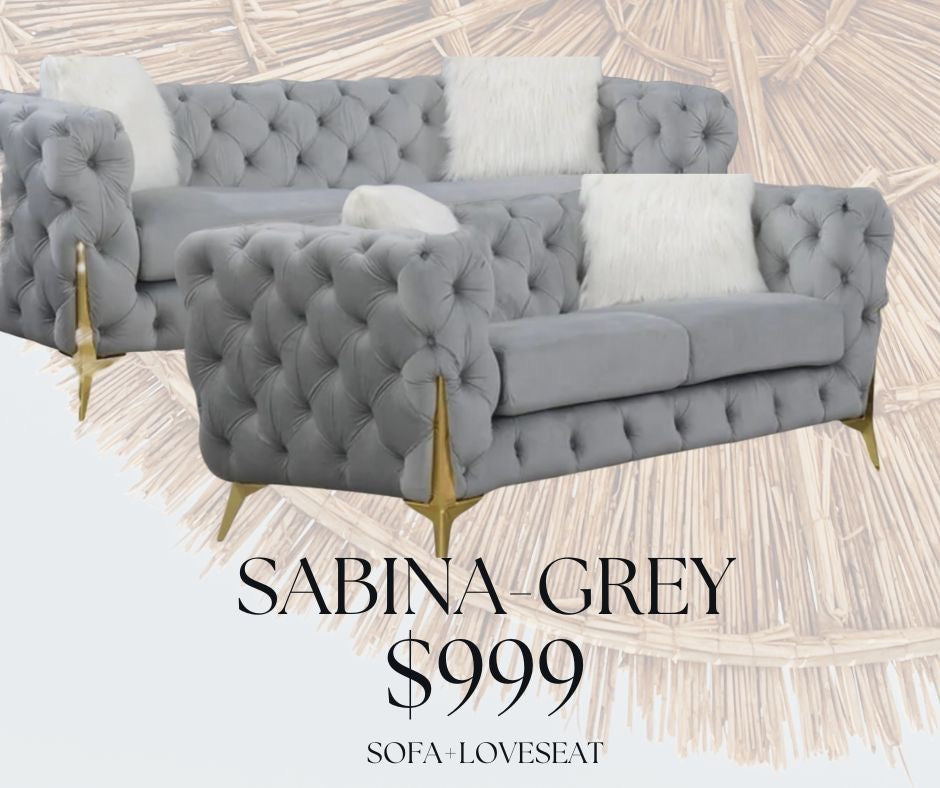 sabina grey living room collection