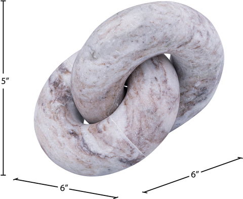 Piper Brown Genuine Marble Decorative Knot, 1 Piece