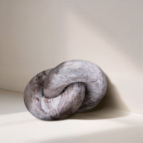 Piper Brown Genuine Marble Decorative Knot, 1 Piece