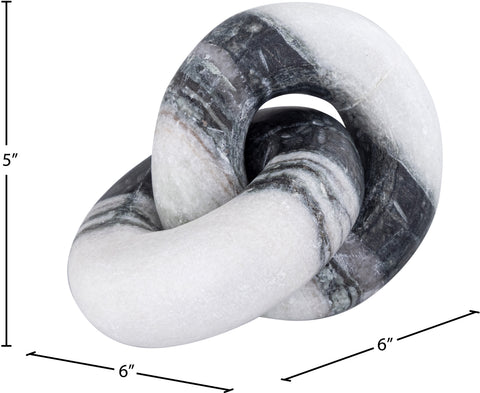 Piper Panda Genuine Marble Decorative Knot, 1 Piece