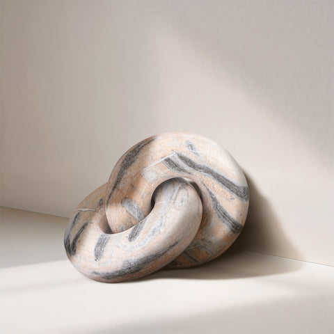 Piper Pink Genuine Marble Decorative Knot, 1 Piece