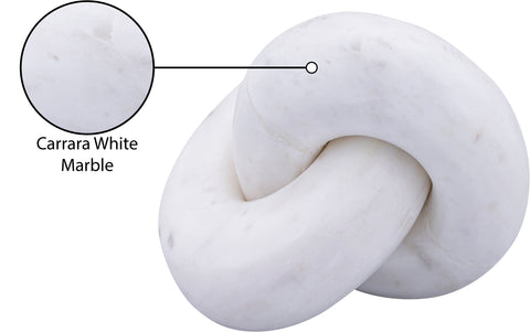Piper White Genuine Marble Decorative Knot, 1 Piece