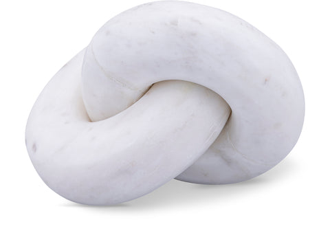 Piper White Genuine Marble Decorative Knot, 1 Piece