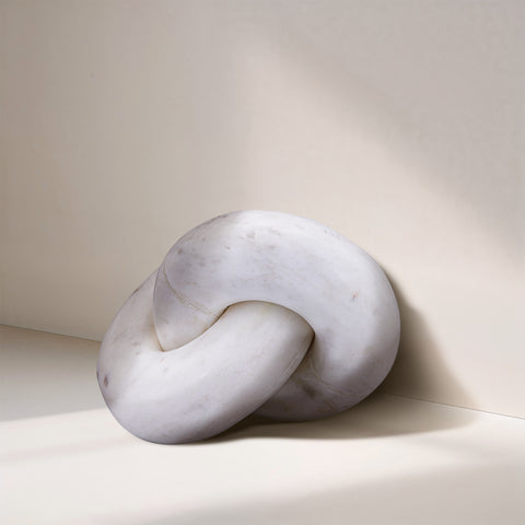 Piper White Genuine Marble Decorative Knot, 1 Piece