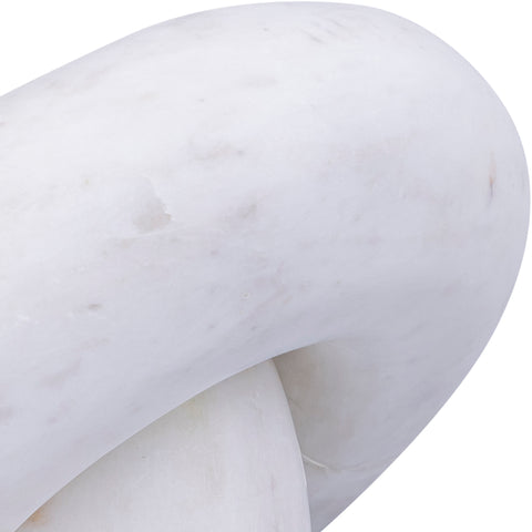 Piper White Genuine Marble Decorative Knot, 1 Piece