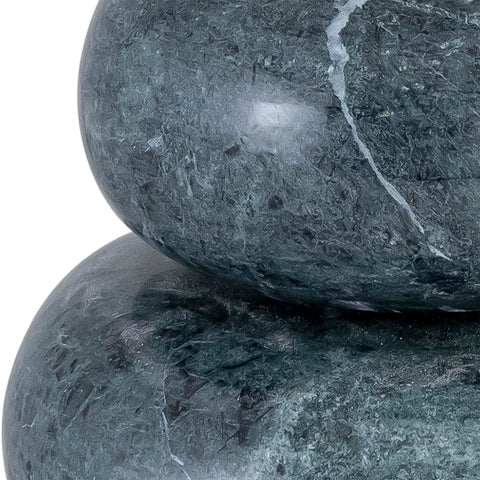 Celine Green Genuine Marble Decorative Object, 3-Piece