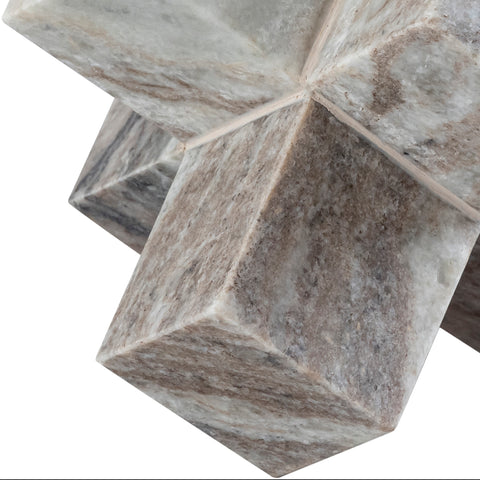 Amara Brown Genuine Marble Decorative Jack Object, 1 Piece