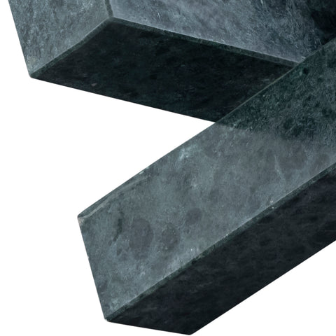 Marlow Green Genuine Marble Decorative Object, 1 Piece