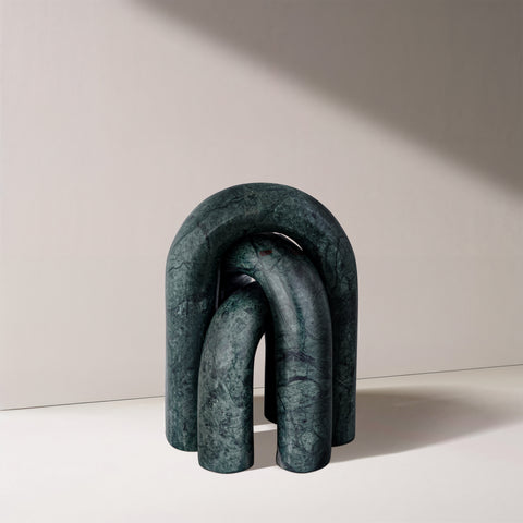 Talia Green Genuine Marble Decorative Object, 3-Piece