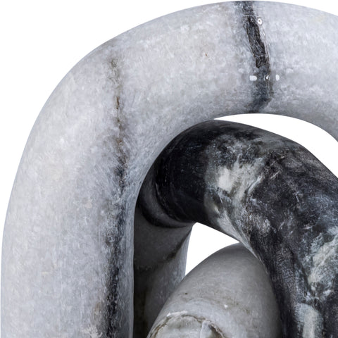 Talia Panda Genuine Marble Decorative Object, 3-Piece