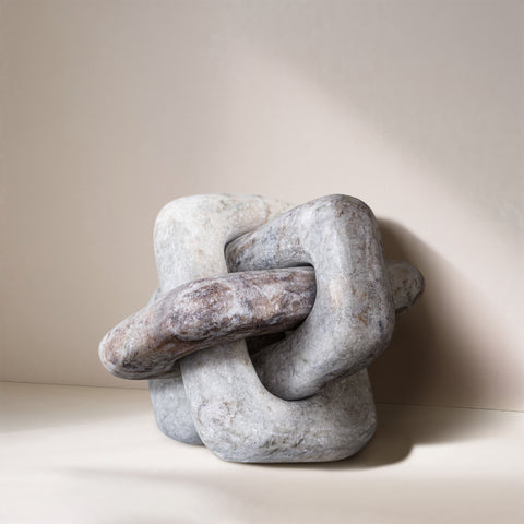 Talia Brown Genuine Marble Decorative Knot, 1 Piece