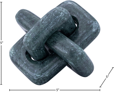 Talia Green Genuine Marble Decorative Knot, 1 Piece