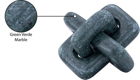 Talia Green Genuine Marble Decorative Knot, 1 Piece
