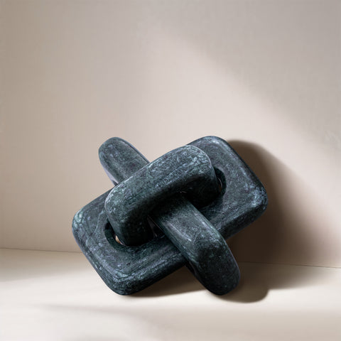 Talia Green Genuine Marble Decorative Knot, 1 Piece