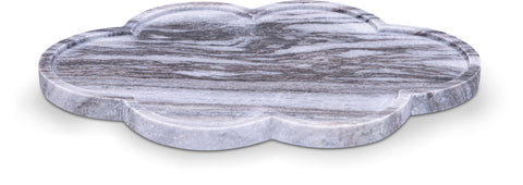 Zadie Panda Clover Shaped Genuine Marble Tray, 1 Piece