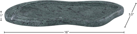 Isolde Green Genuine Marble Tray, 1 Piece