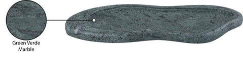 Isolde Green Genuine Marble Tray, 1 Piece
