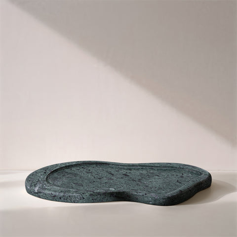 Isolde Green Genuine Marble Tray, 1 Piece