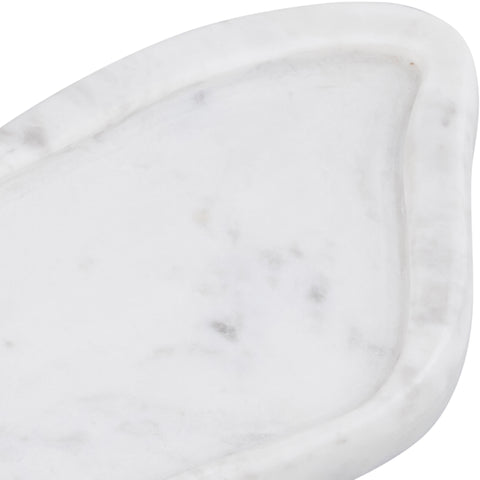 Isolde White Genuine Marble Tray, 1 Piece