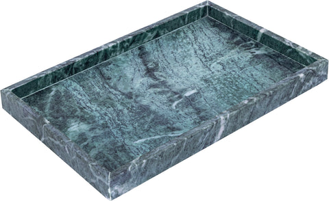 Jessa Green Rectangular Genuine Marble Tray, 1 Piece