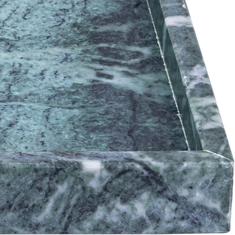 Jessa Green Rectangular Genuine Marble Tray, 1 Piece