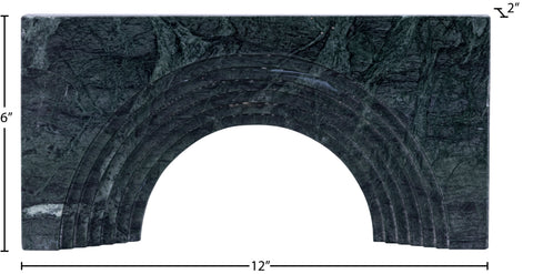 Indie Green Genuine Marble Decorative Object, 1 Piece