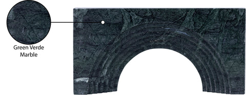Indie Green Genuine Marble Decorative Object, 1 Piece