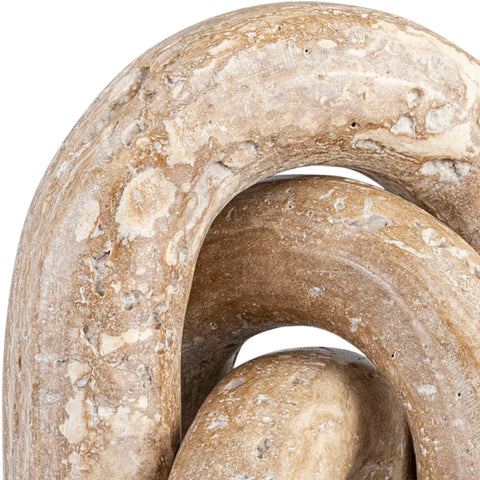 Talia Natural Travertine Decorative Object, 3-Piece