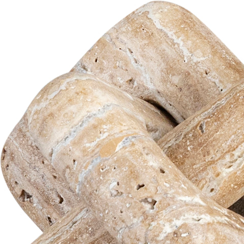 Talia Natural Travertine Decorative Knot, 1 Piece