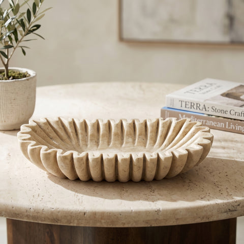Rowan Travertine Travertine Decorative Bowl, 1 Piece