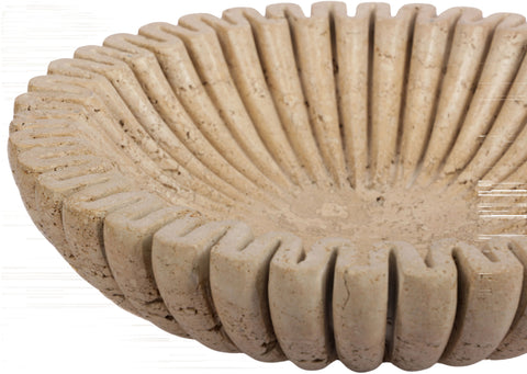Rowan Travertine Travertine Decorative Bowl, 1 Piece (Style 2)