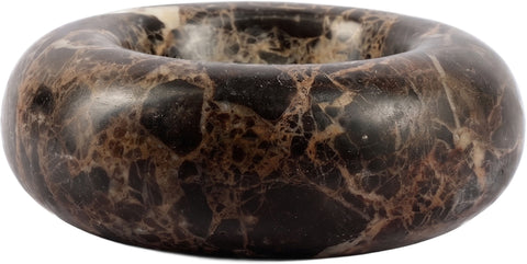 Vale Brown Genuine Marble Decorative Bowl, 1 Piece