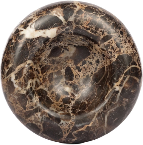 Vale Brown Genuine Marble Decorative Bowl, 1 Piece