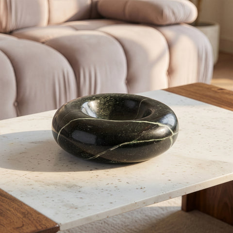 Vale Green Genuine Marble Decorative Bowl, 1 Piece