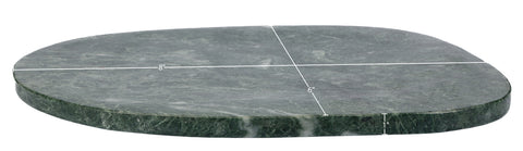 Olive Green Genuine Marble Decorative Tray, 1 Piece