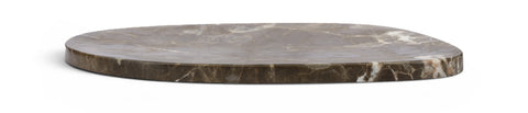 Olive Brown Genuine Marble Decorative Tray, 1 Piece (Style 2)