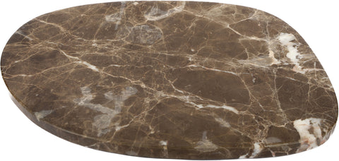 Olive Brown Genuine Marble Decorative Tray, 1 Piece (Style 2)
