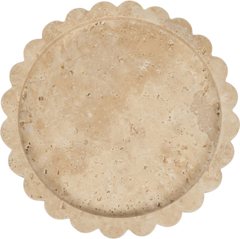Celine Beige Travertine Tray, 1 Piece