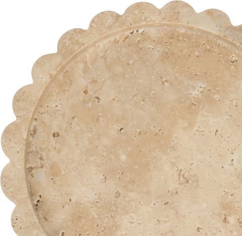 Celine Beige Travertine Tray, 1 Piece