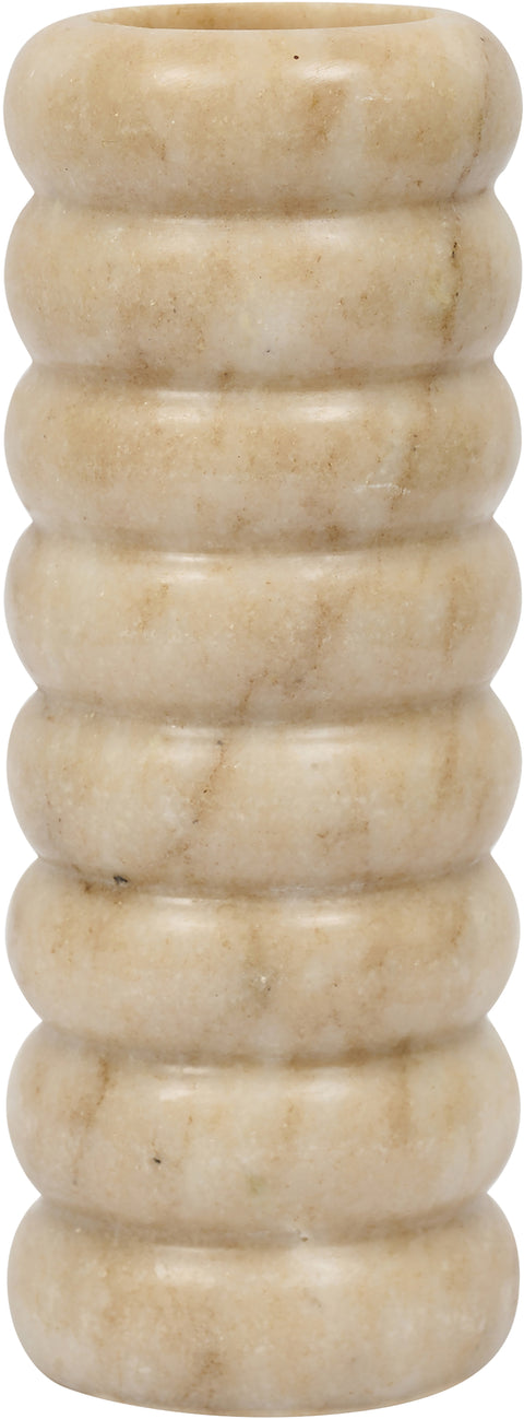 Celine Beige Genuine Marble Vase, 1 Piece