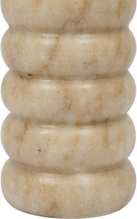 Celine Beige Genuine Marble Vase, 1 Piece