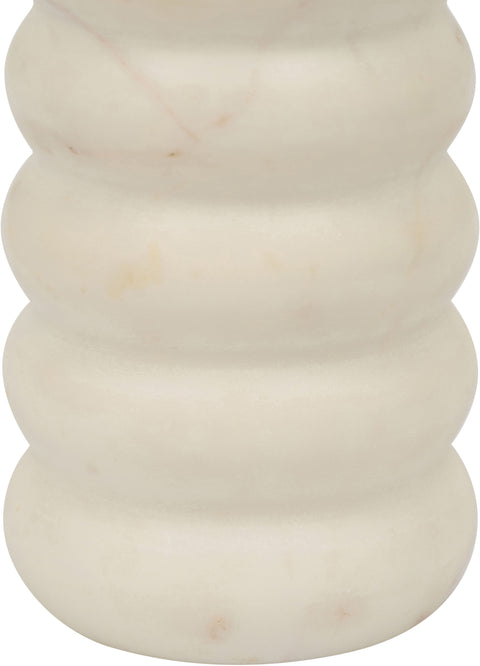Celine White Genuine Marble Vase, 1 Piece