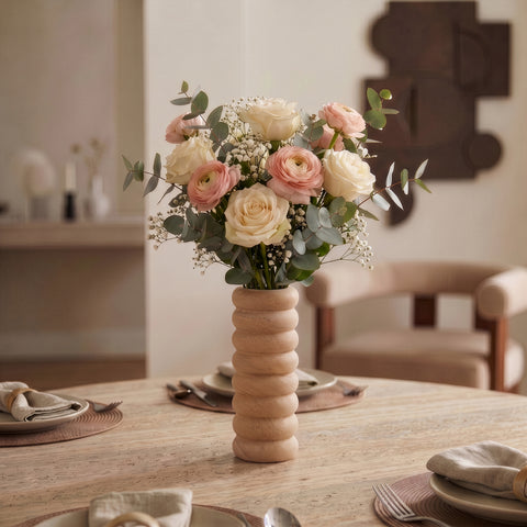 Celine Rainbow Sandstone Vase, 1 Piece