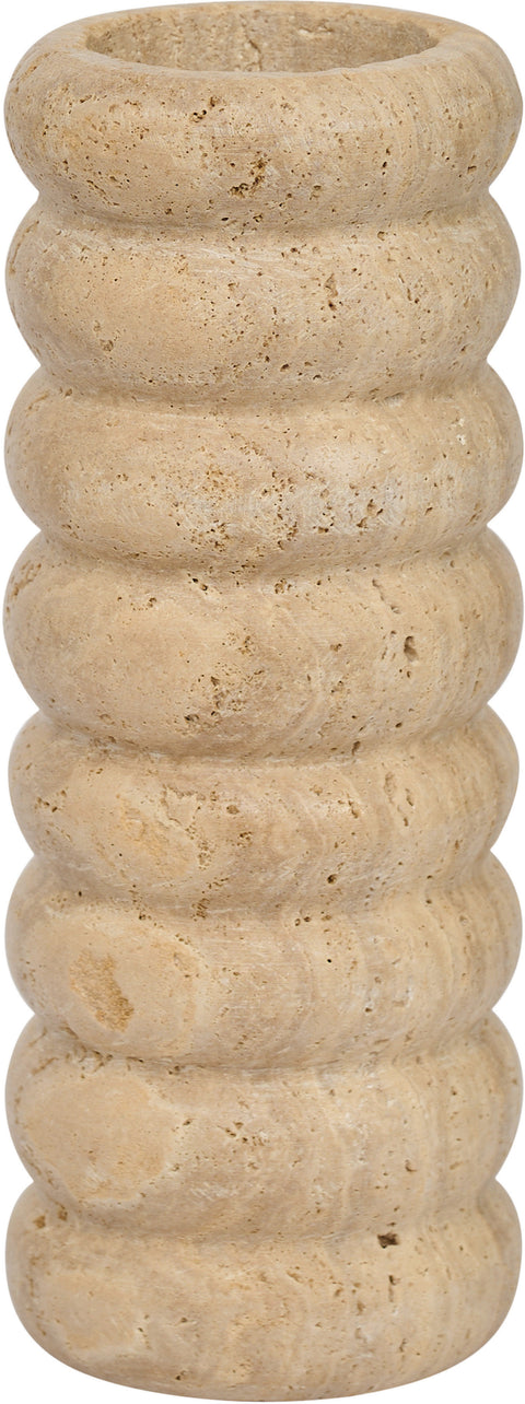 Celine Beige Travertine Vase, 1 Piece