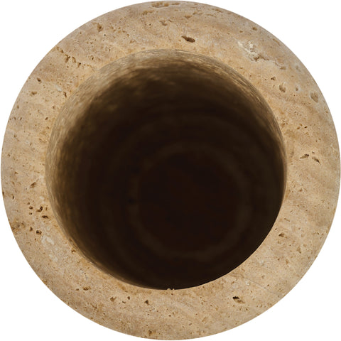 Celine Beige Travertine Vase, 1 Piece